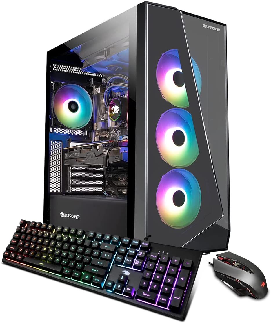 iBUYPOWER Pro Gaming PC Computer Desktop SlateMono 237i (Intel i7-12700KF 3.6GHz, GeForce RTX 3070 Ti 8GB, 16GB DDR4 RGB RAM, 1TB NVMe SSD, WiFi Ready, Windows 11 Home)