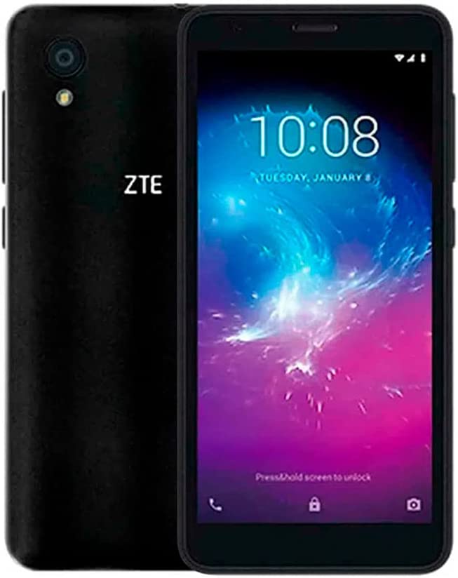 ZTE Blade A3 Lite 5.0" 18:9 Display, 8MP Camera Quad-Core Android 9.0 Go (LTE USA Latin Caribbean) 4G LTE GSM Unlocked Smartphone - International Version (Black, 32GB)