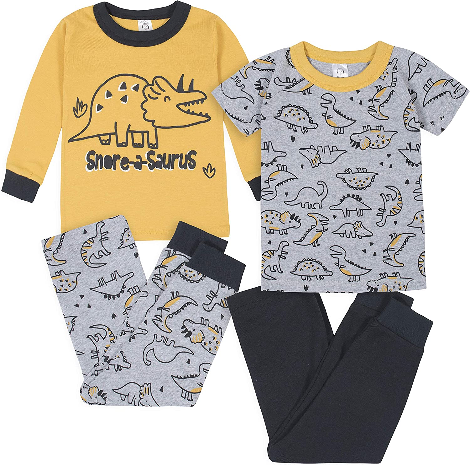 Gerber Baby Boys' 4-Piece Pajama Set