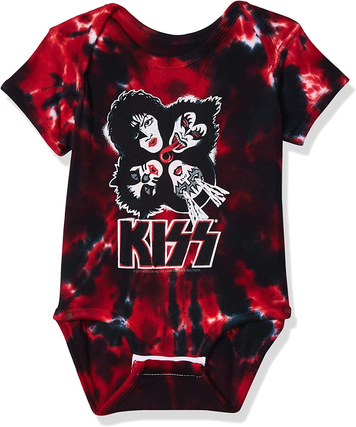 Liquid Blue baby-boys Kiss Faces Burst Onesie