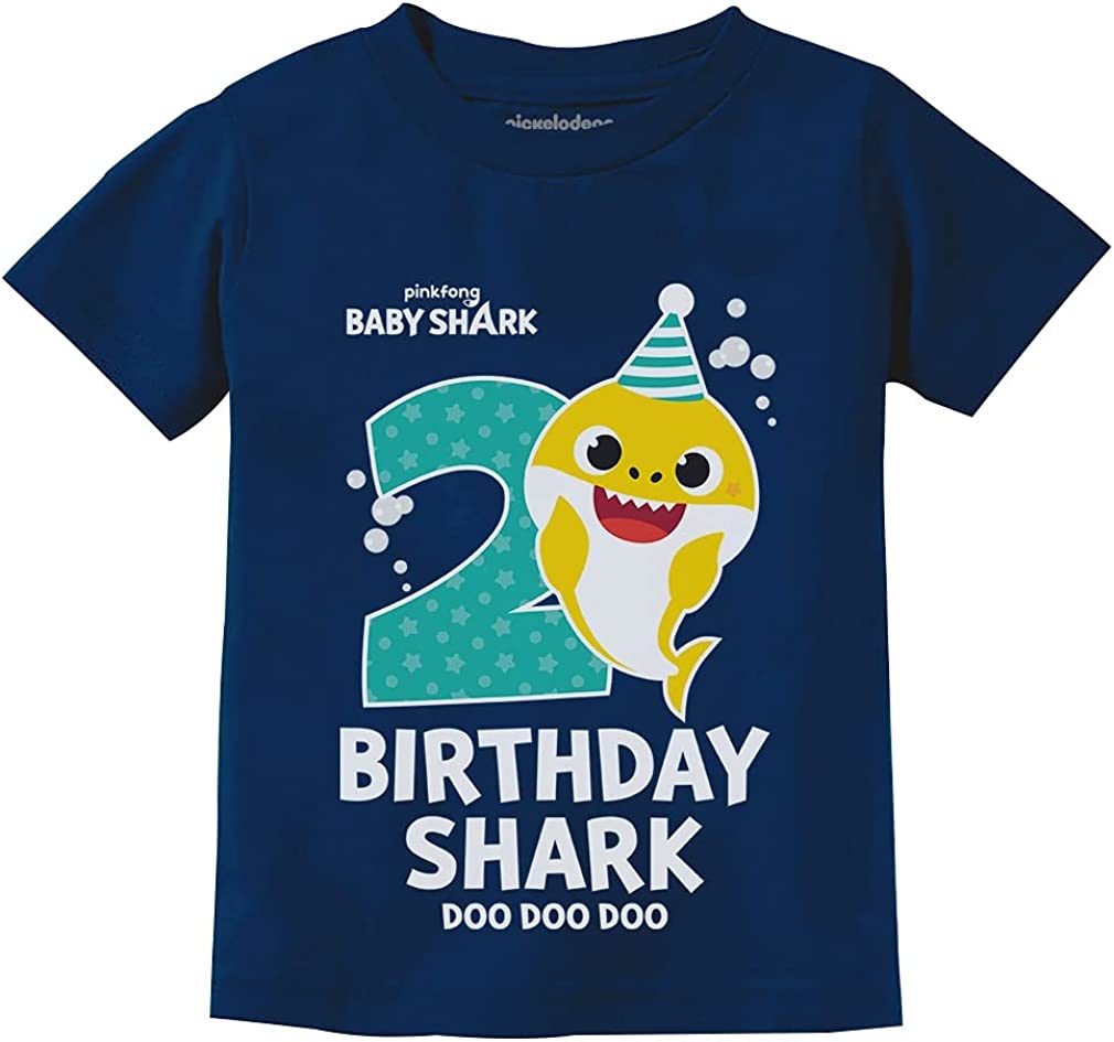 Baby Shark Shirt Gift for Kids Toddler 2nd 3rd 4th Birthday Girl Boy Outfit