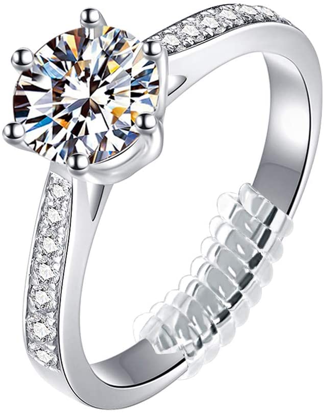 GWHOLE Ring Size Adjuster with Silver Polishing Cloth,Set of 4 (2mm/3mm)