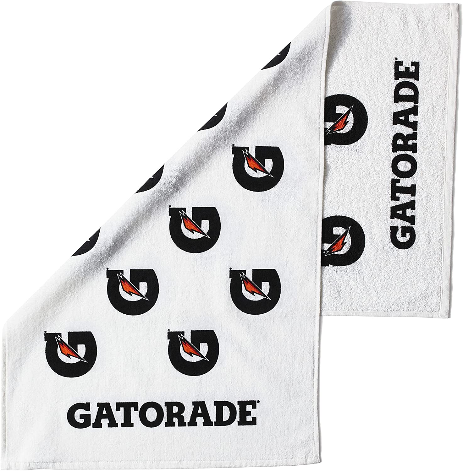 Gatorade Sideline Towel, White, 21" x 39", 100% Cotton, Machine Washable