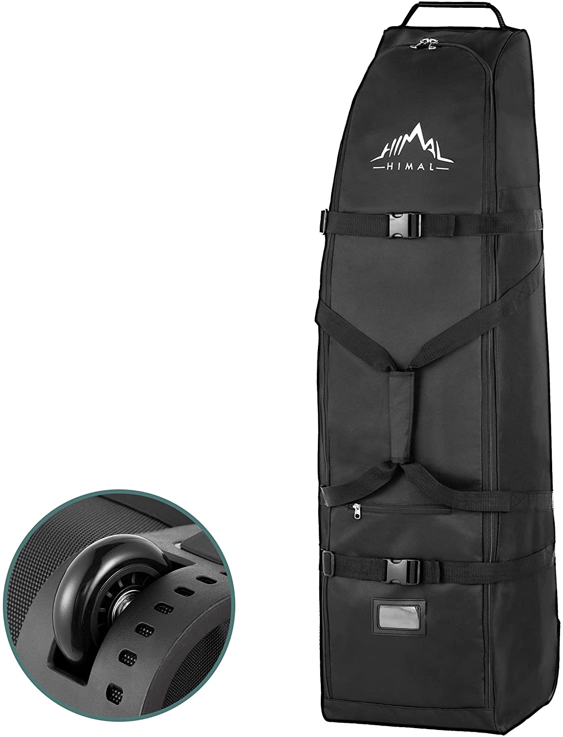 Himal Outdoors Soft-Sided Golf Travel Bag with Wheels- Heavy Duty 600D Polyester Oxford Wear-Resistant, Excellent Zipper Universal Size
