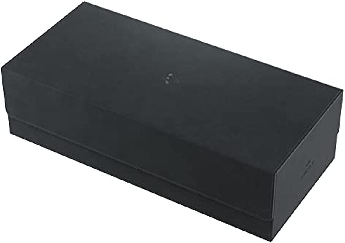 Dungeon 1100+ Convertible Deck and Game Accessories Box | Double-Sleeved Card Storage | Card Game Protector | Nexofyber Surface | Holds up to 1,000 Cards | Black Color | Made by Gamegenic
