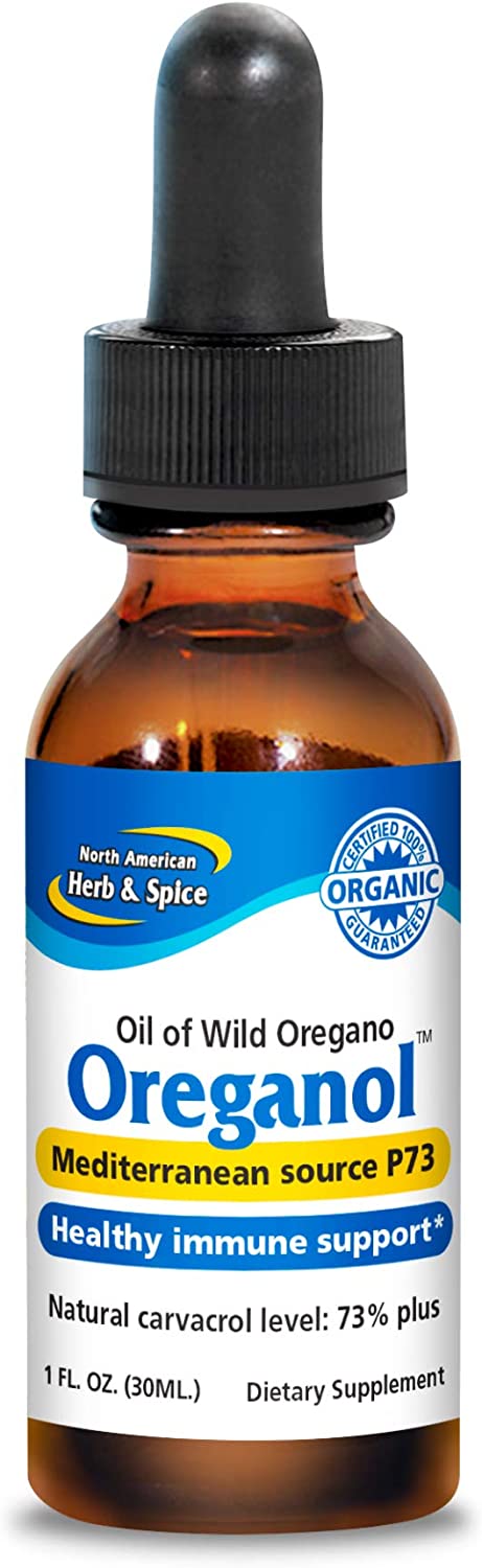 NORTH AMERICAN HERB & SPICE Oreganol P73 - 1 fl. oz. - Supports Healthy Immune & Inflammatory Response - Wild Oregano Oil - Non-GMO, Certified Organic - 432 Total Servings