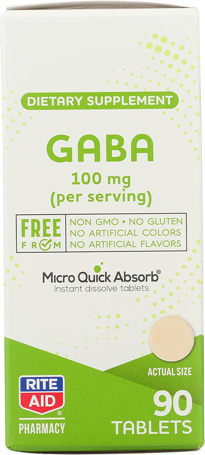 Rite Aid, GABA Micro Quick Absorb Tablets, 90 Count
