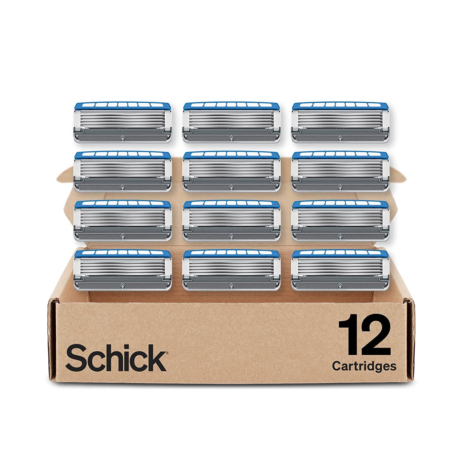 Schick Hydro Dry Skin Refills — Schick Razor Refills for Men, Men’s Razor Refills, 12 Count