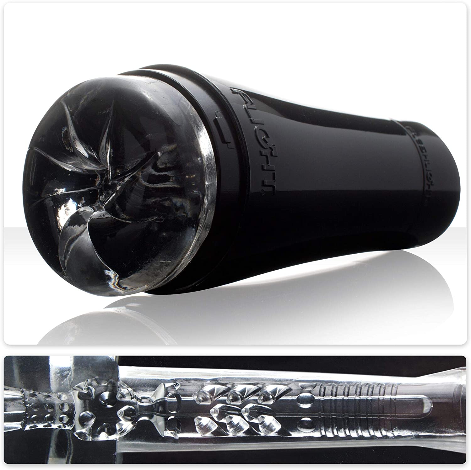 Fleshlight | Non-Anatomical Male Sex Toy | Compact Discreet Case Perfect for Travel | Flight Pilot Texture