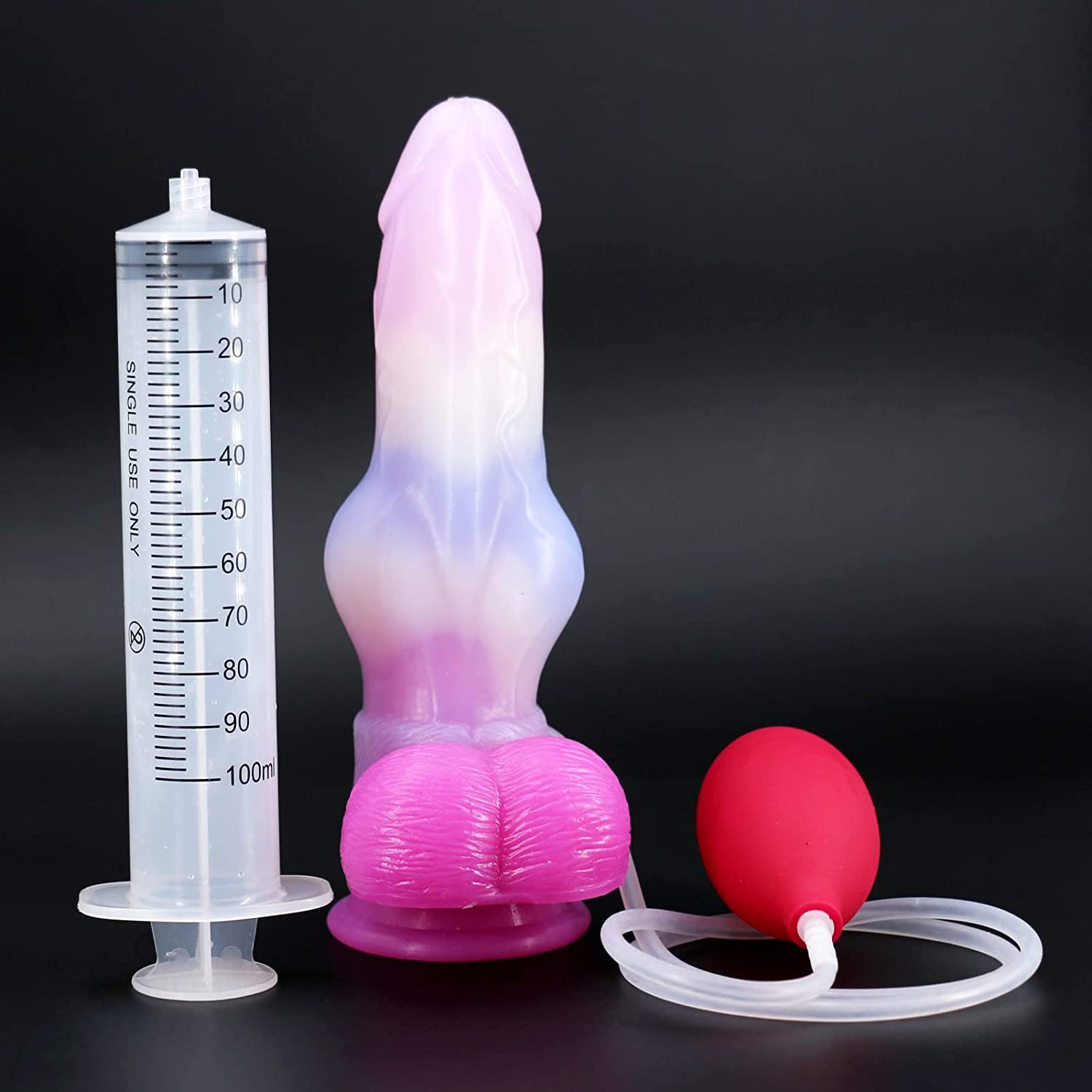 Dog Dildo Silicone Big Realistic Animal Dildo 8.19' with Suction Cup Wolf Canine Anal Sex Toys for Couples Women Gay (Pink)