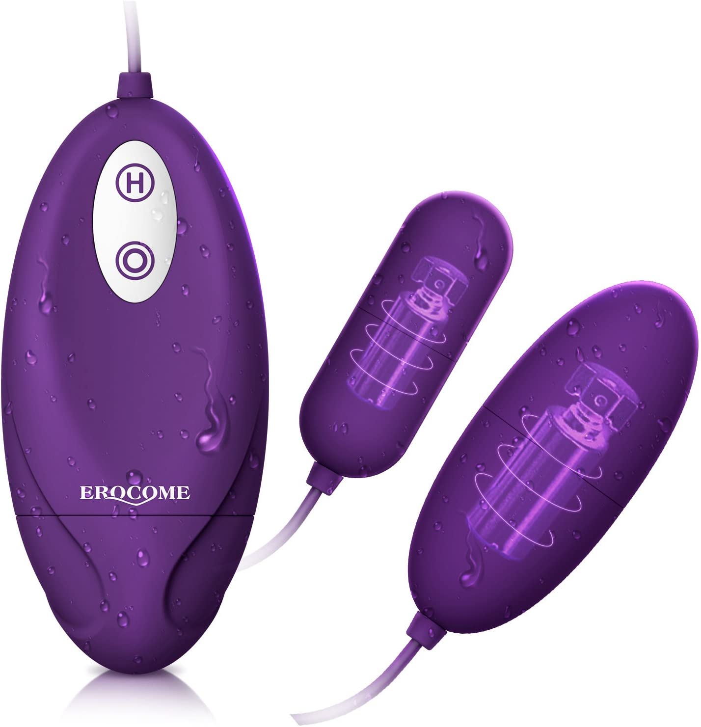 Wireless Bullet Vibrator Love Eggs with 12 Vibration Modes for Thrilling Internal Pleasure, EROCOMR Remote Control Ovular Egg Clitoral Stimulator for Couple Foreplay Waterproof Silicon