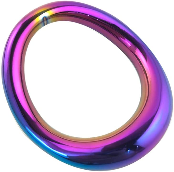 AZB Colorful Stainless Steel Ring Metal Men's Rings
