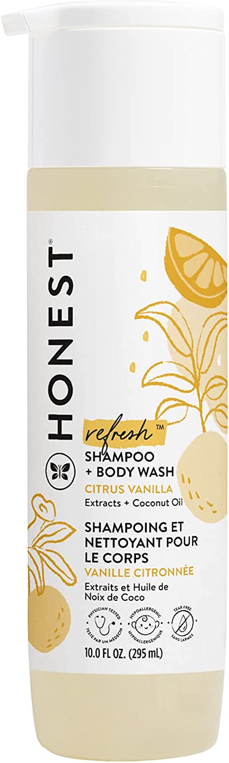 The Honest Company Shampoo + Body Wash, Citrus Vanilla, 10 Fl. Oz.