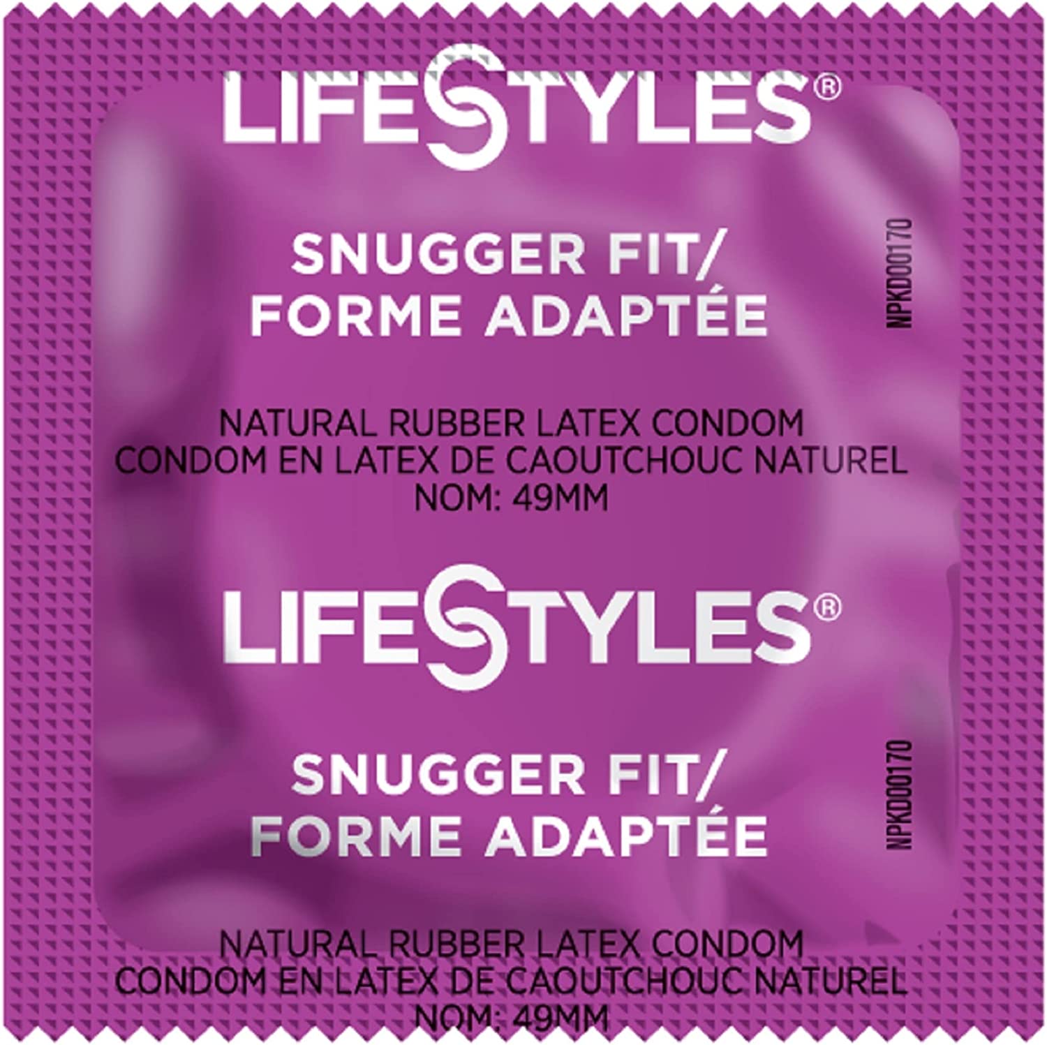 Lifestyles Snugger Fit Condoms. 25 Pieces. Latex, Lubricated