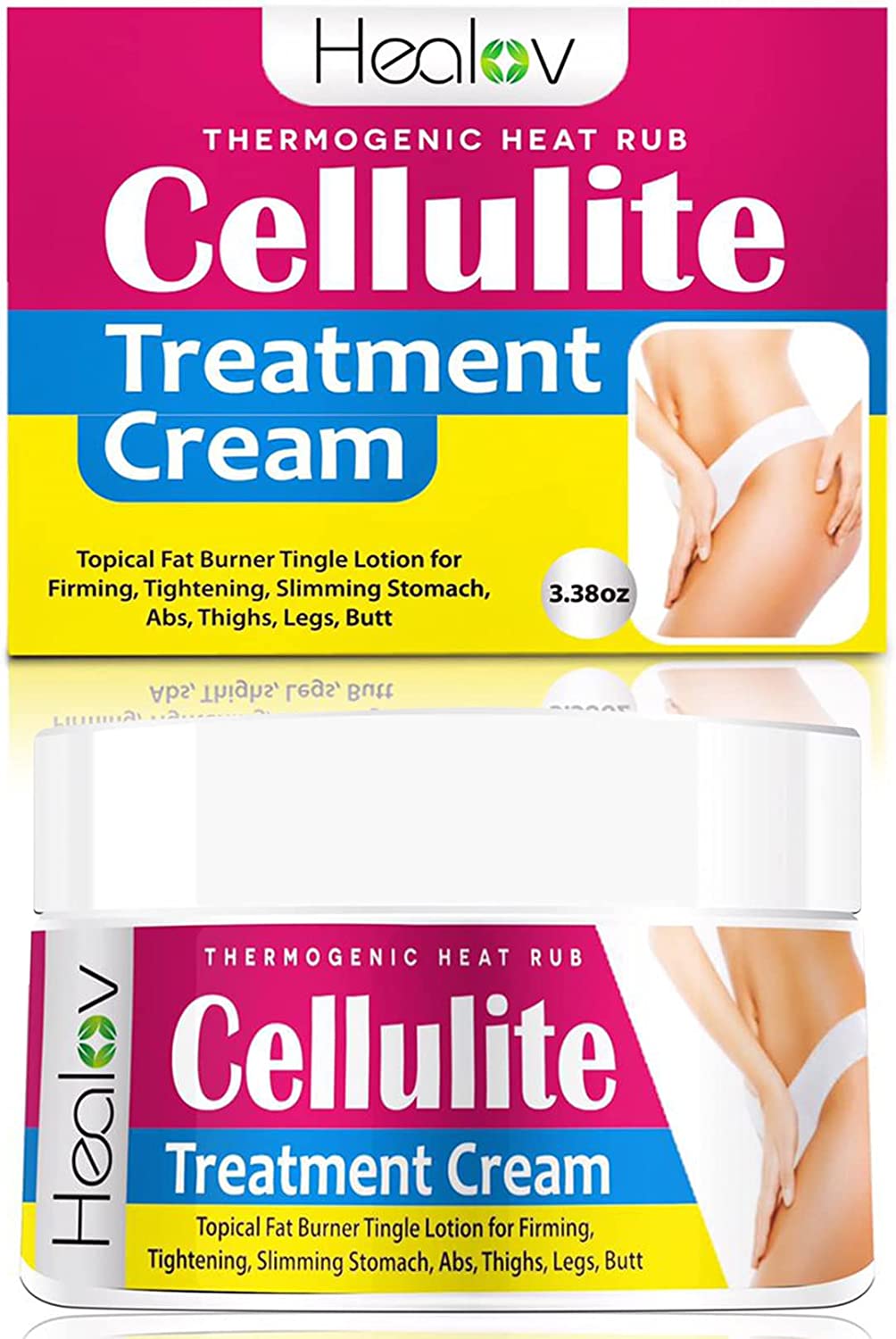 Slimming Hot Cream Fat Burner for Tummy - Skin Tightening Cream for Stomach Fat & Cellulite - Sweat Cream for Better Workout Results - Long Lasting Moisturizing Pre and Post Workout Massage Lotion